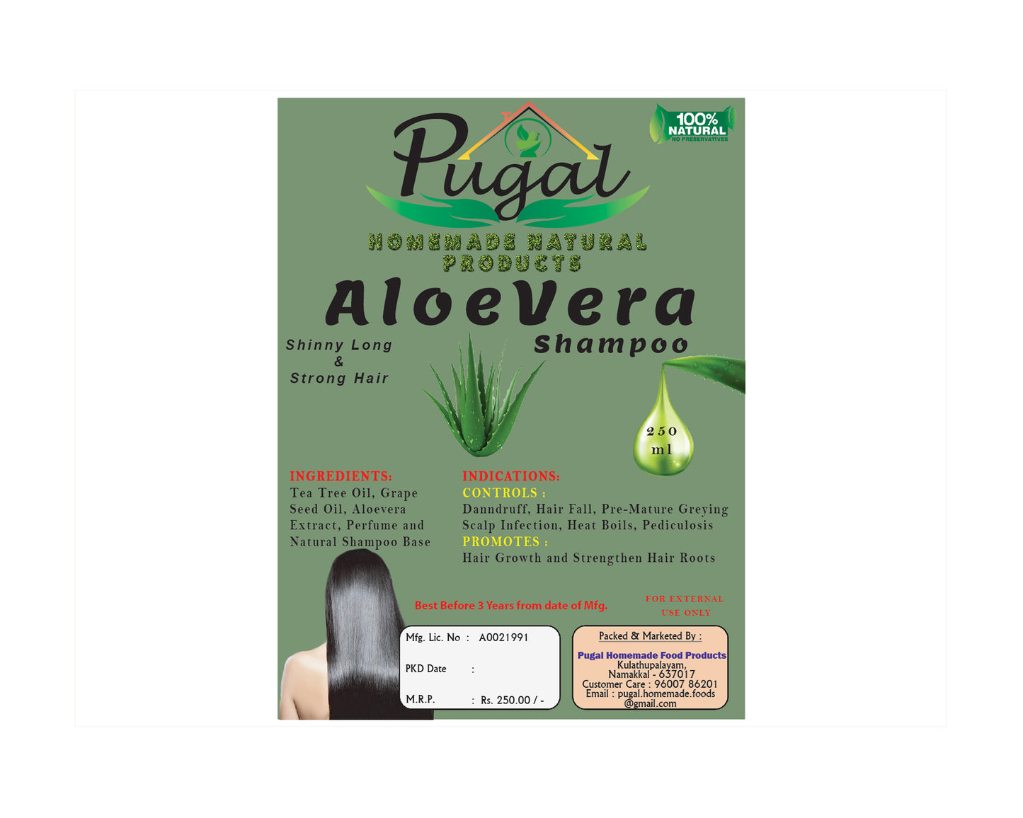 Aloe Vera Shampoo - 250ml